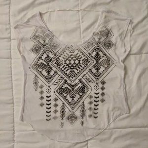 White Open Back Top XS